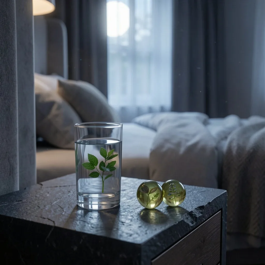 Dark minimalist bedroom for rest and recovery
